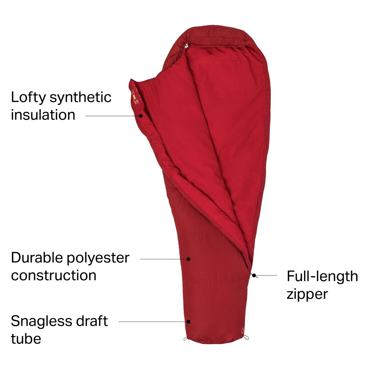 Marmot NanoWave 45 Sleeping Bag: 45F Synthetic 2 Marmot NanoWave 45 Sleeping Bag: 45F Synthetic - Image 2