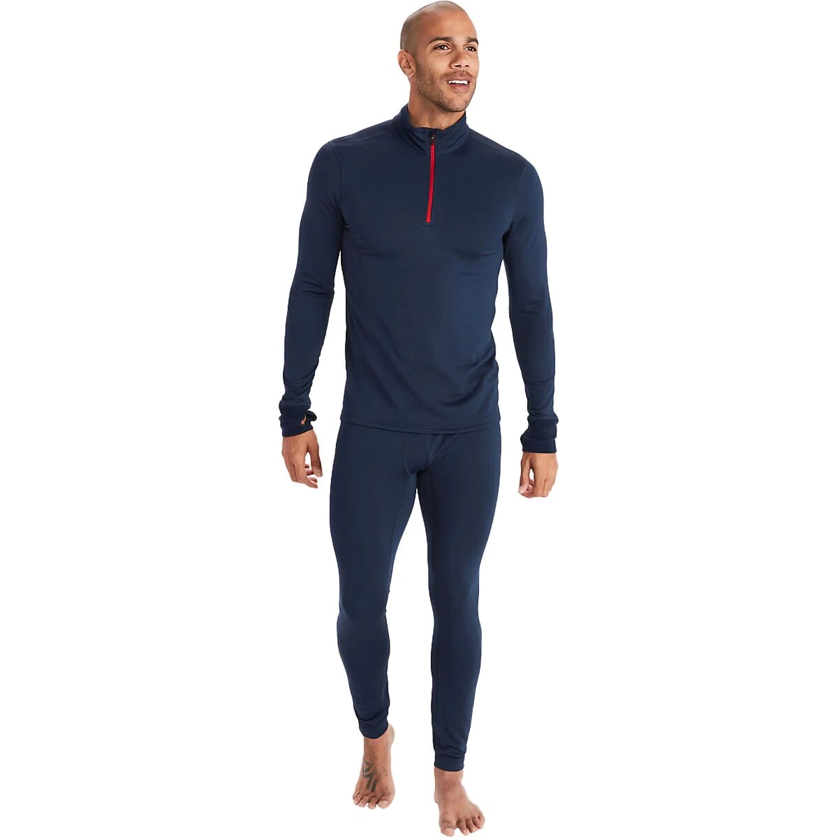 Marmot Polartec Baselayer 1/2 Zip Top Men's 2 Marmot Polartec Baselayer 1/2 Zip Top Men's - Image 2