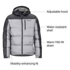 Marmot Guides Down Hooded Jacket Men's -Marmot Fashion Store GRESTOSTE D9
