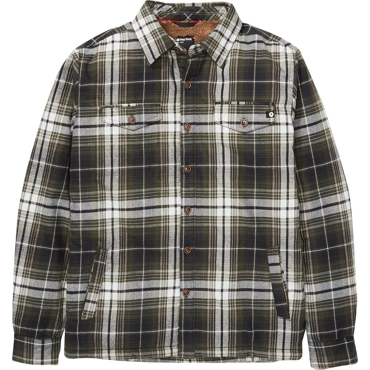 Marmot Ridgefield Sherpa Flannel Jacket Men's 4 Marmot Ridgefield Sherpa Flannel Jacket Men's - Image 4