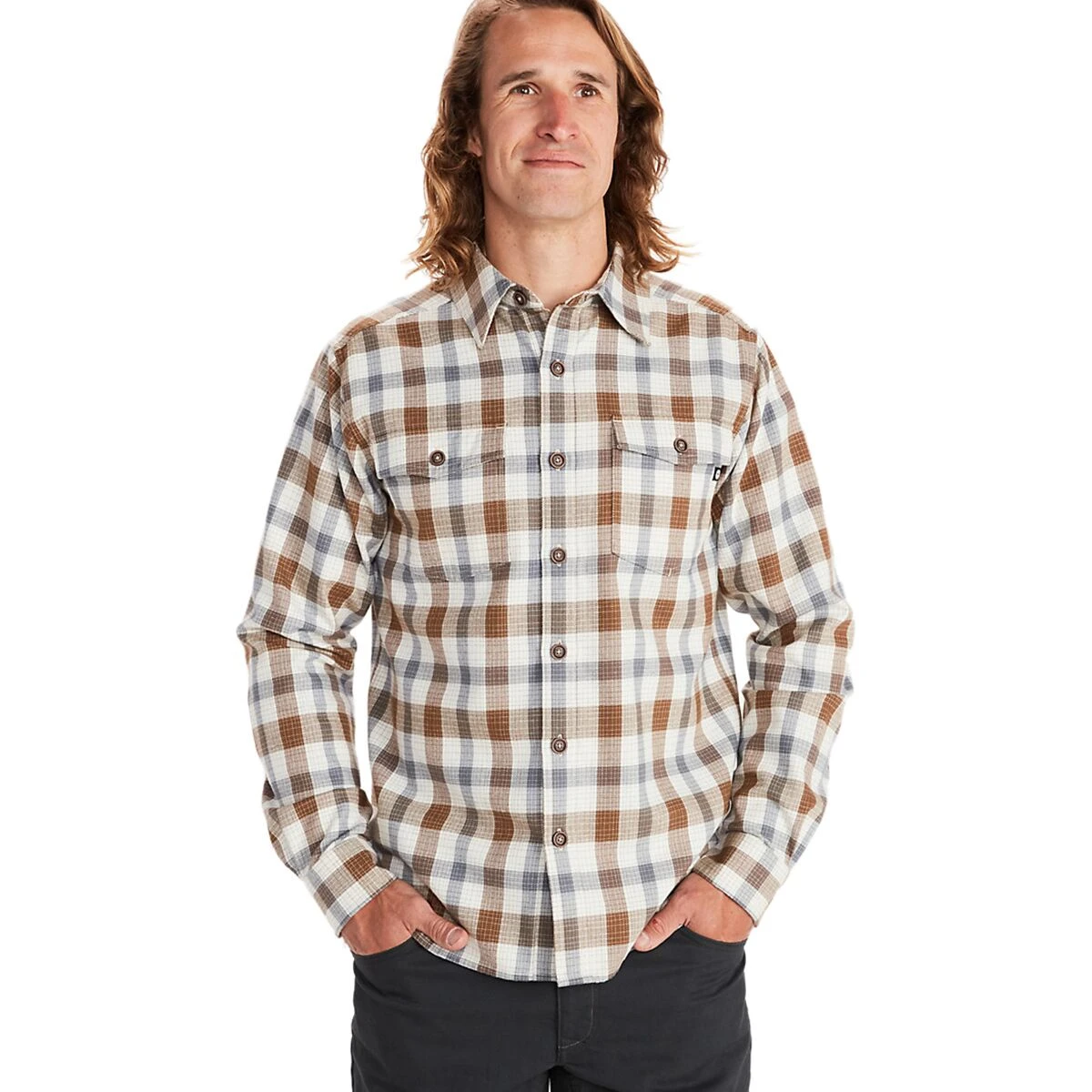 Marmot Movatn Heavyweight Long Sleeve Flannel Shirt Men's 1 Marmot Movatn Heavyweight Long Sleeve Flannel Shirt Men's