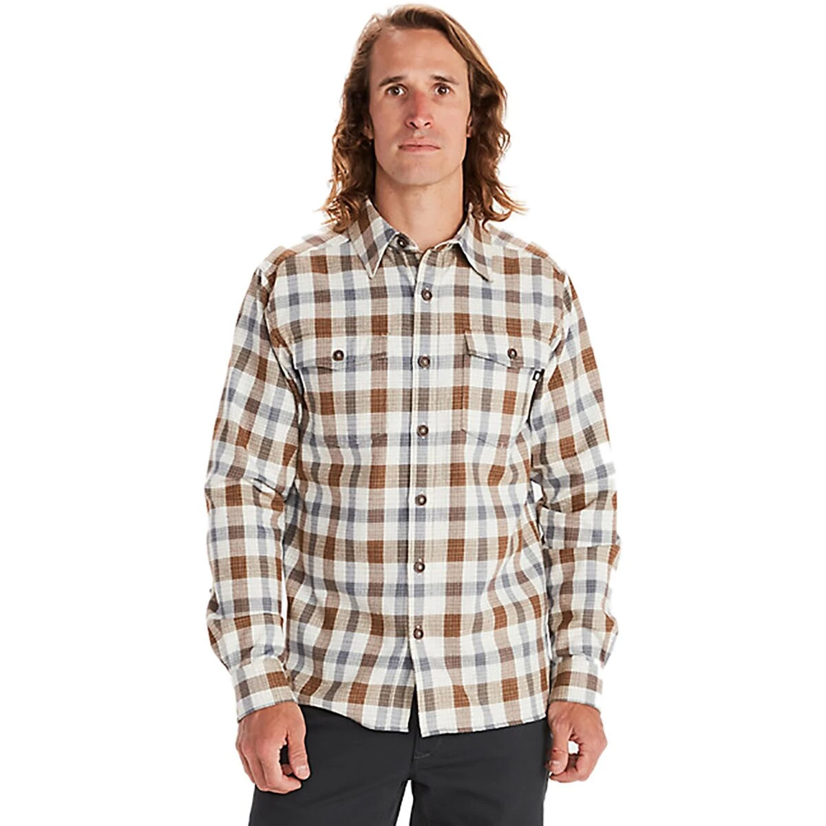 Marmot Movatn Heavyweight Long Sleeve Flannel Shirt Men's 3 Marmot Movatn Heavyweight Long Sleeve Flannel Shirt Men's - Image 3