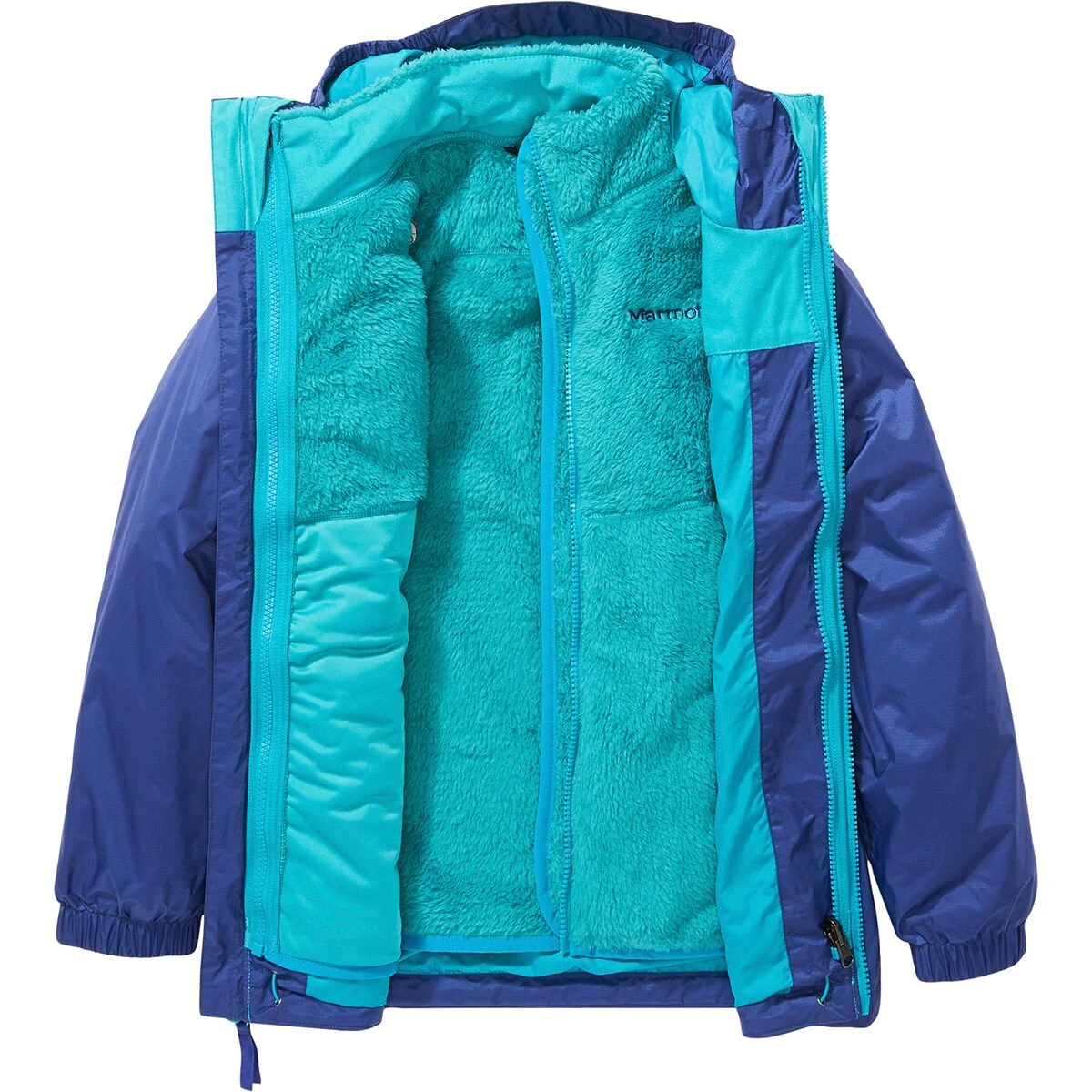 Marmot PreCip Eco Component Jacket Girls' 2 Marmot PreCip Eco Component Jacket Girls' - Image 2