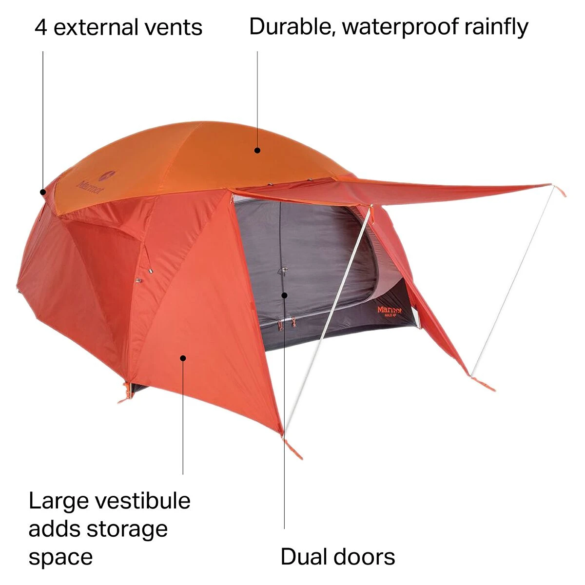 Marmot Halo Tent: 4 Person 3 Season 2 Marmot Halo Tent: 4 Person 3 Season - Image 2