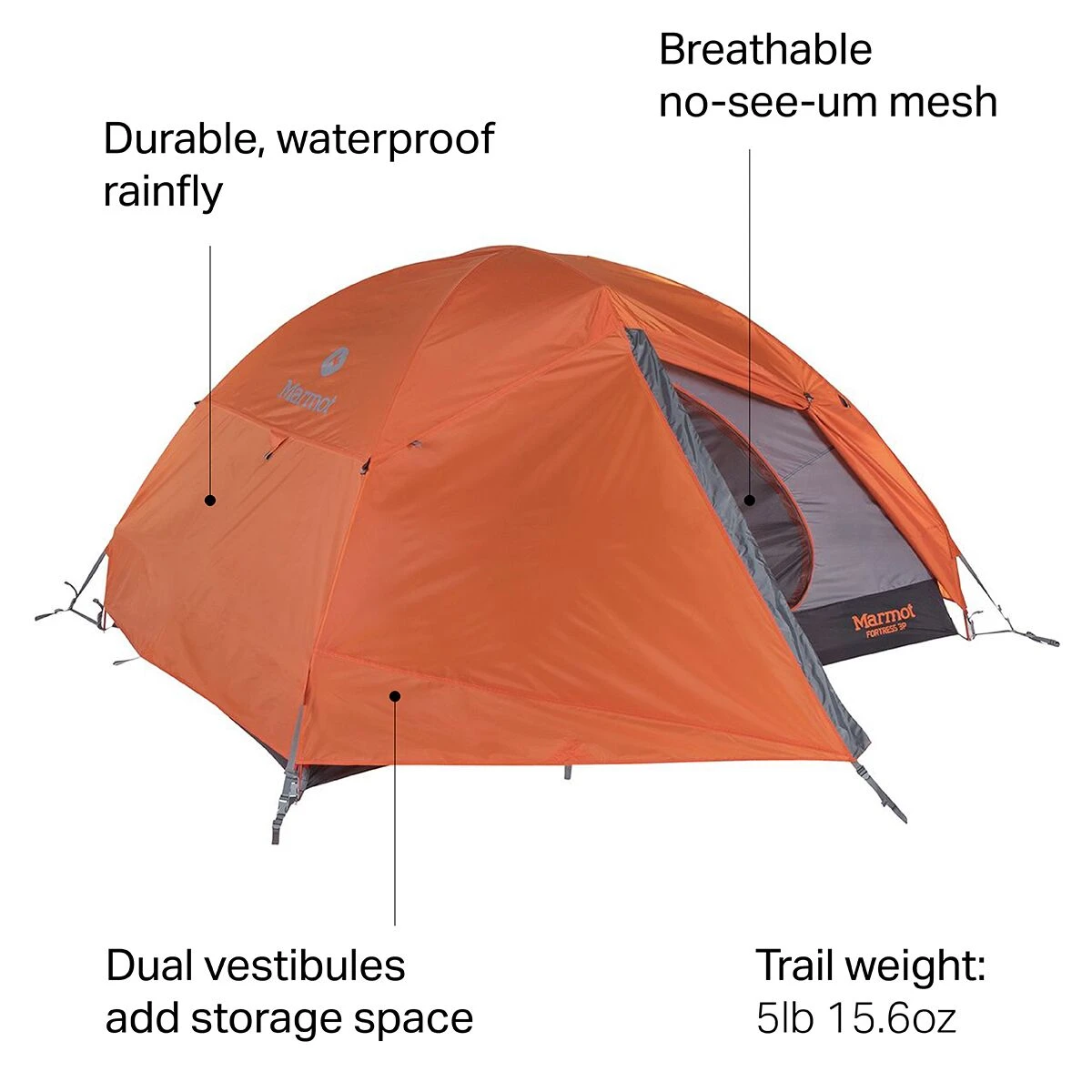 Marmot Fortress Tent: 3 Person 3 Season 6 Marmot Fortress Tent: 3 Person 3 Season - Image 6